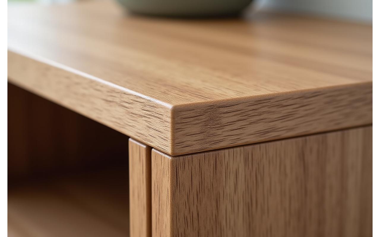 Modern eiken dressoir in een minimalistisch interieur